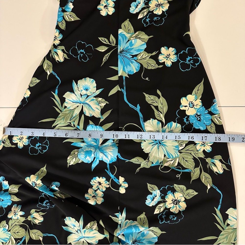 Ruby Rox Blue and White Asymmetrical Ruffled Sundress - Picture 6 of 8